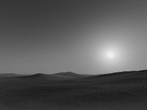 Desert, Sand, sun, Sky
