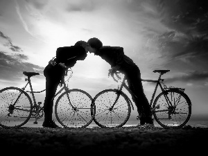 sun, kiss, Bikes, west, Steam