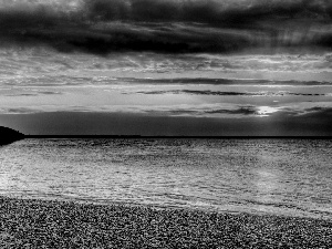 Beaches, sea, sun, pier, west, rocky