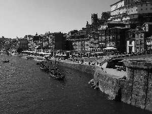 sun, Portugal, port, west, wharf