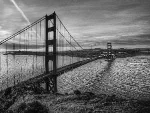 River, San Francisco, The Golden Gate Bridge, Great Sunsets