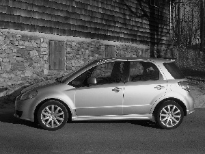 Hatchback, Silver, Suzuki SX4