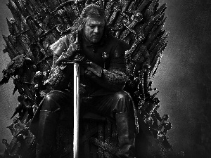 sword, Crow, Game of Thrones, Game Of Thrones, Sean Bean