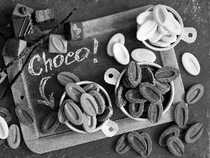 Chocolates, small, table, pralines