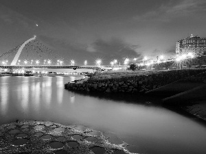 Floodlit, Taipei, Taiwan, bridge