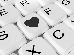 keyboard, Heart teddybear