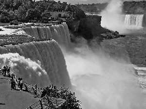 terrace, landscape, Niagara Falls, Falls, Canada