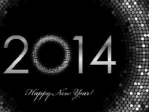 text, graphics, New, year, Happy