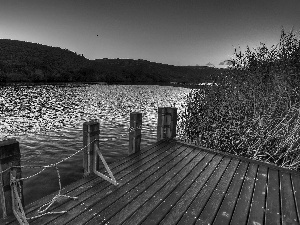 River, Platform, The Hills, rushes