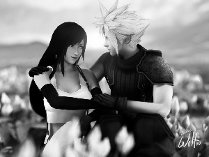 cloud, Final Fantasy, Tifa Lockhart