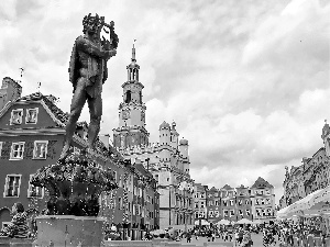 Pozna?, Poland, town hall, Statue of Apollo, fountain