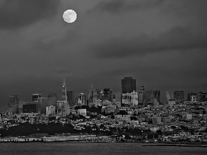 The United States, Town, Night, San Francisco