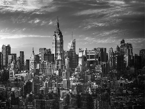 New York, Town, skyscraper, The United States