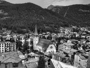 Zermatt, panorama, town, Switzerland