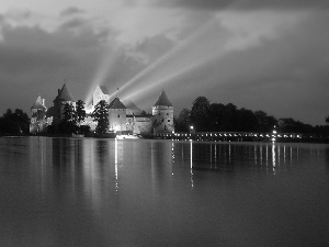 Trakai, Lithuania, lake, Island, Castle