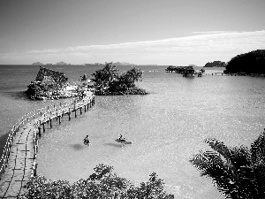 Ocean, Islands, tropic, pier