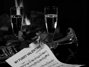 instrument, Tunes, Champagne, Valentine