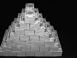 Pyramid, money, U.S. dollars