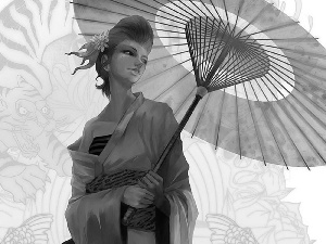 Manga Anime, Japanese, Umbrella