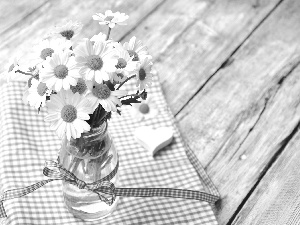daisy, small bunch, vase