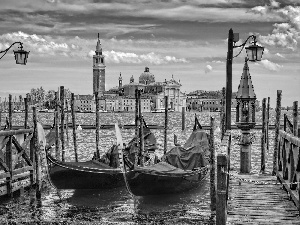 Venice, Gondolas, Platforms