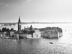 sea, San Giorgio, Venice, Church