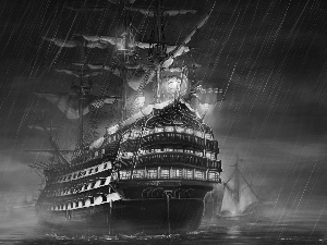 HMS Victory, sea, sailing vessel
