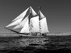 sea, sailing vessel