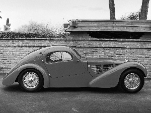 motor car, Bugatti, vintage
