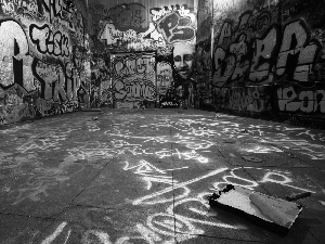walls, Graffiti, Paints, painted, Space