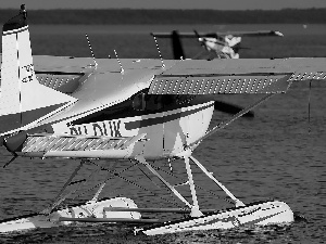 Cessna 185, an, water, Seaplane