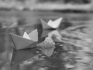 water, vessels, Origami