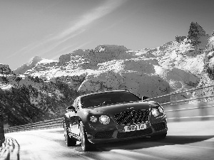 Mountains, Bentley Continental, Way