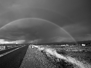 Great Rainbows, clouds, Way