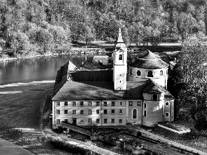 Weltenburg, Germany, River, forest, cloister