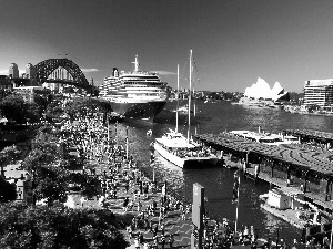 Sydney, vessels, wharf, Gulf