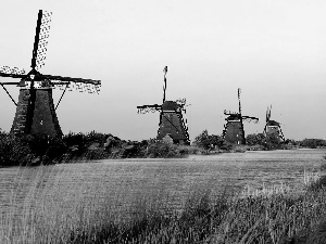 River, Windmills