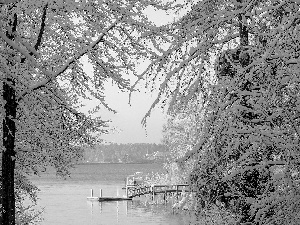 Lake Murray, USA, winter, South Carolina