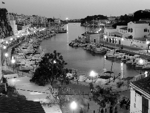 Town, Spain, Yachts, Ciutadella