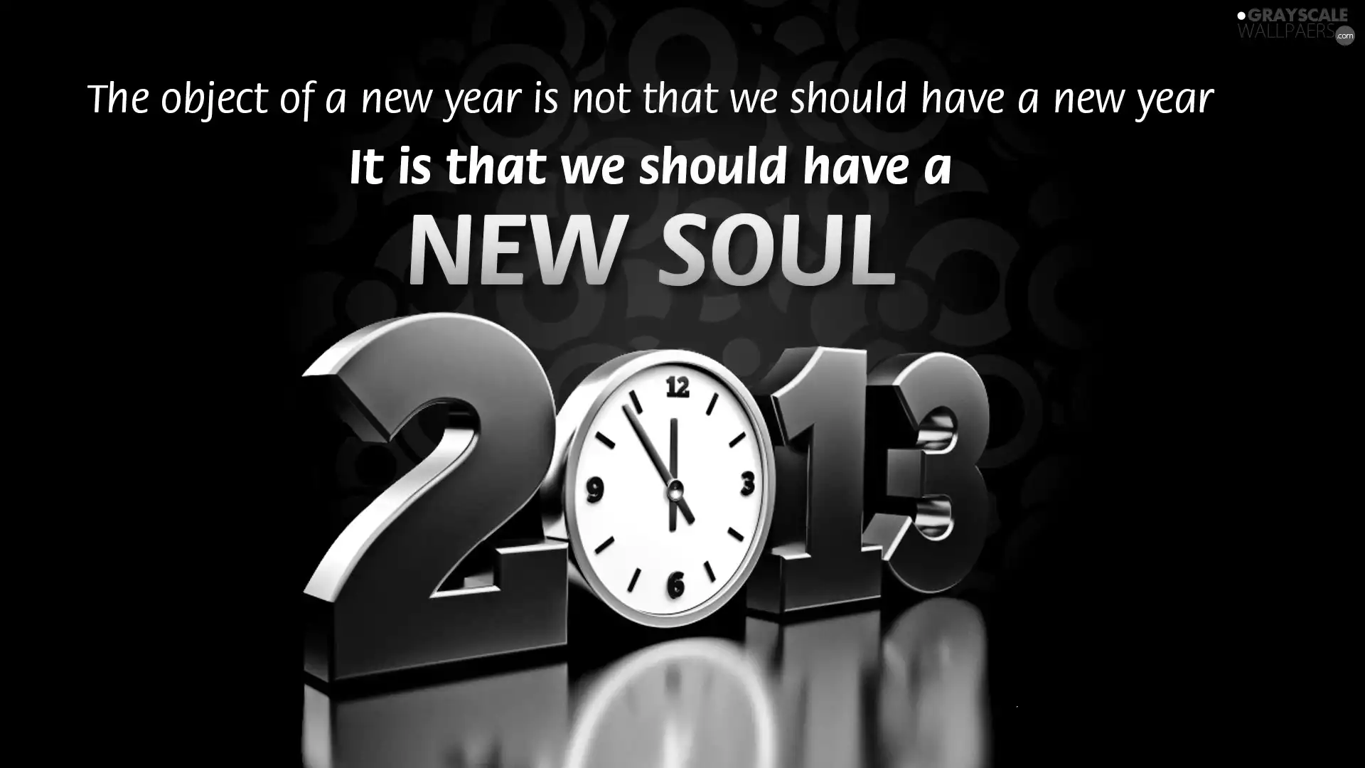 Clock, New Year, 2013