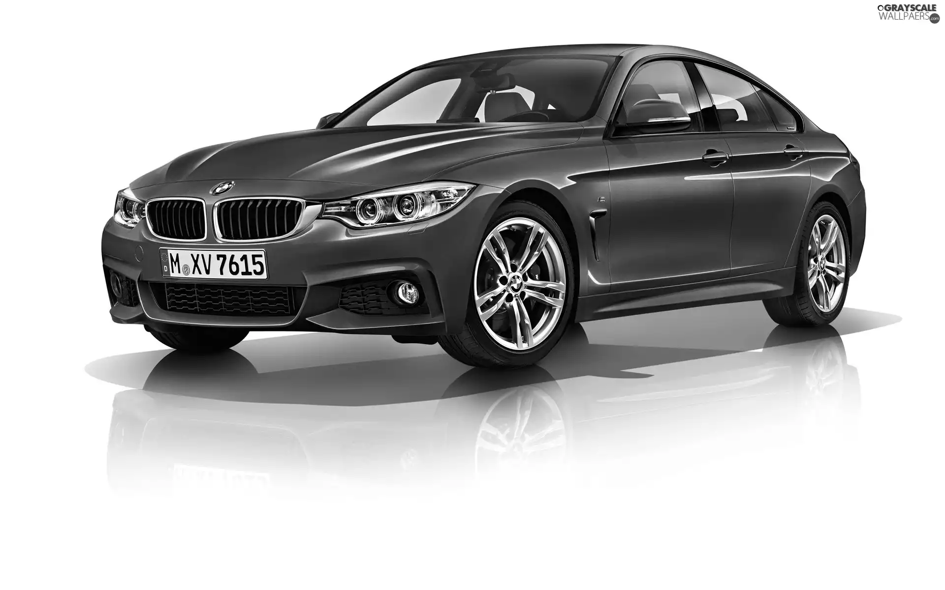 BMW, blue, 2014, 4 Series