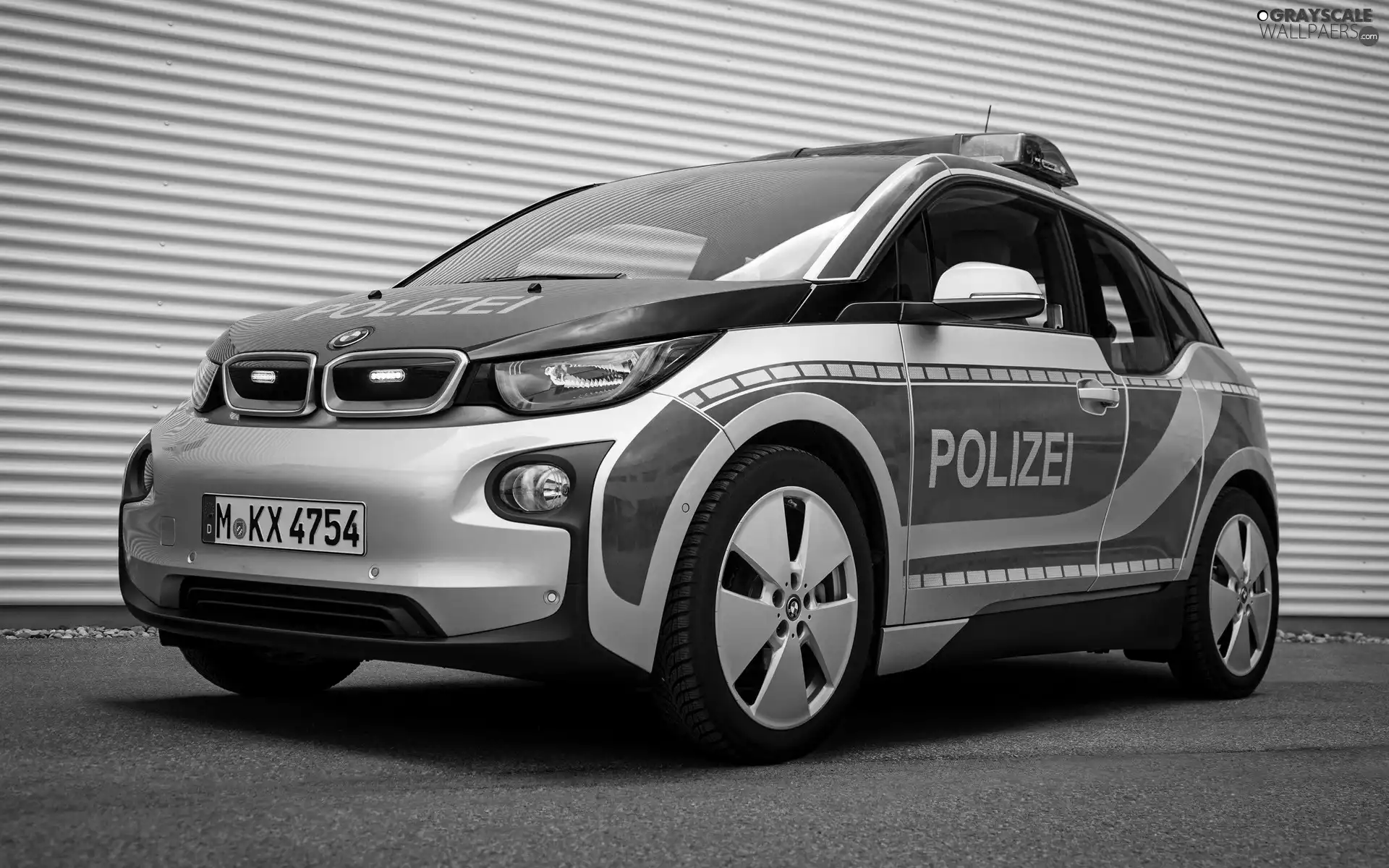 Automobile, BMW I3, 2015, police