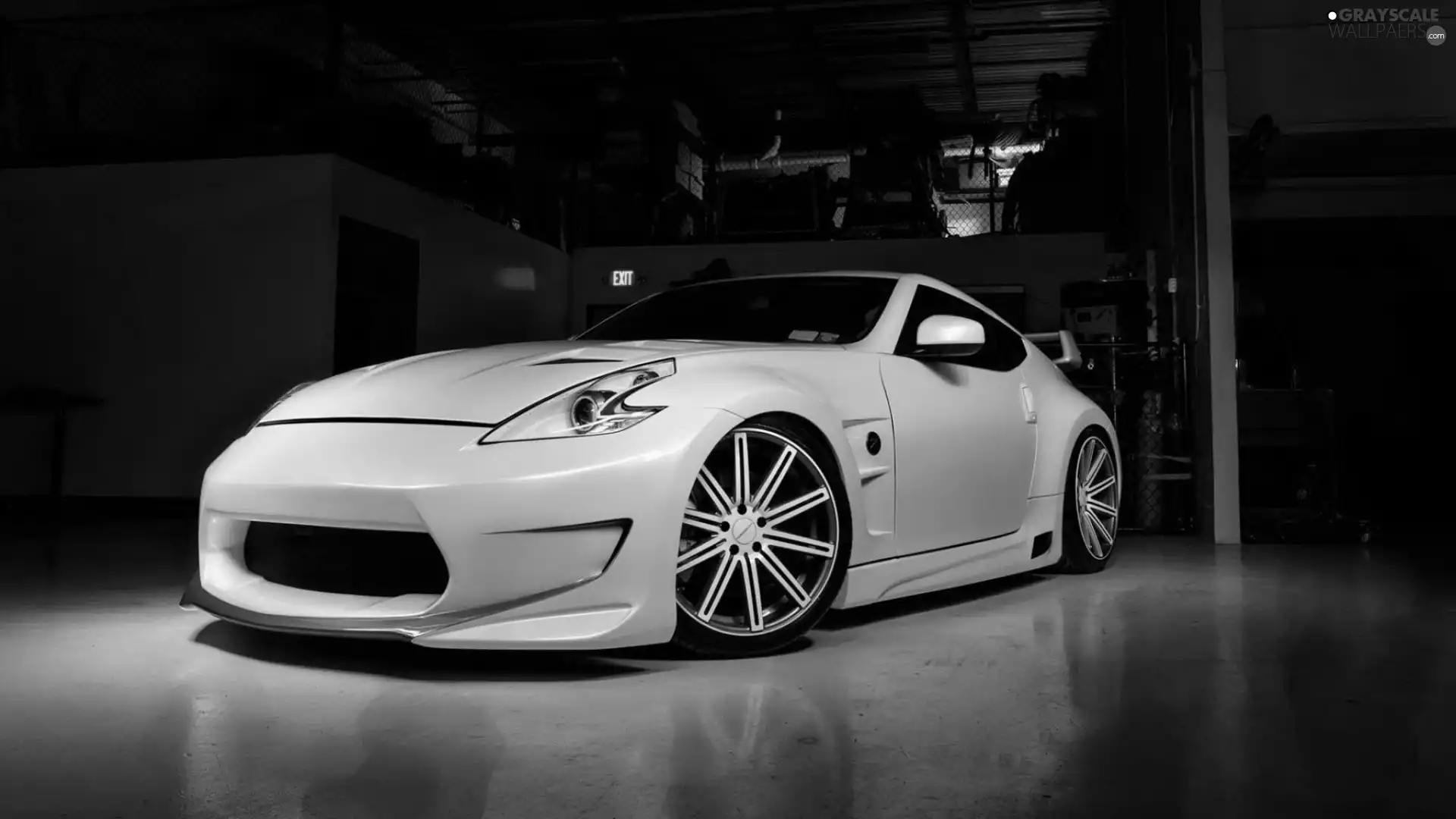 White, Nissan, 370Z, Automobile