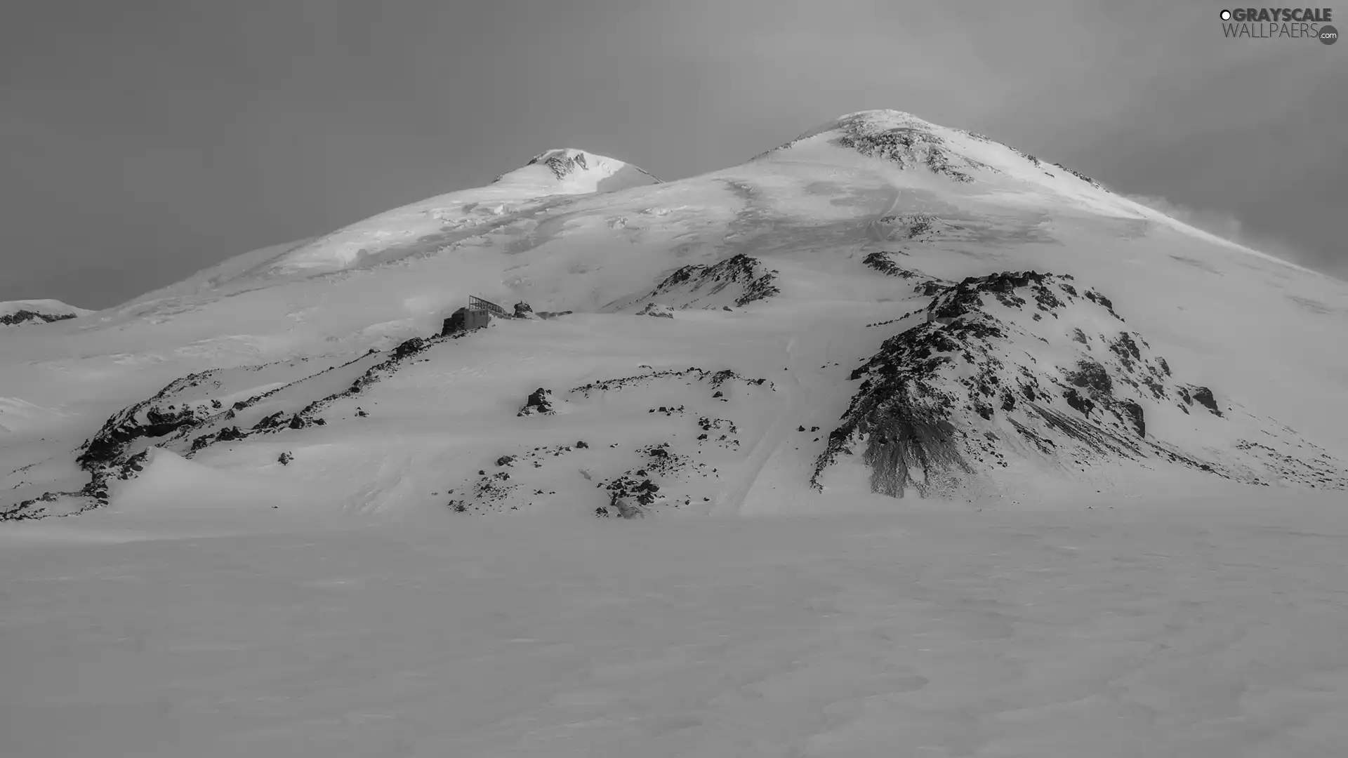 winter, A snow-covered, mountains