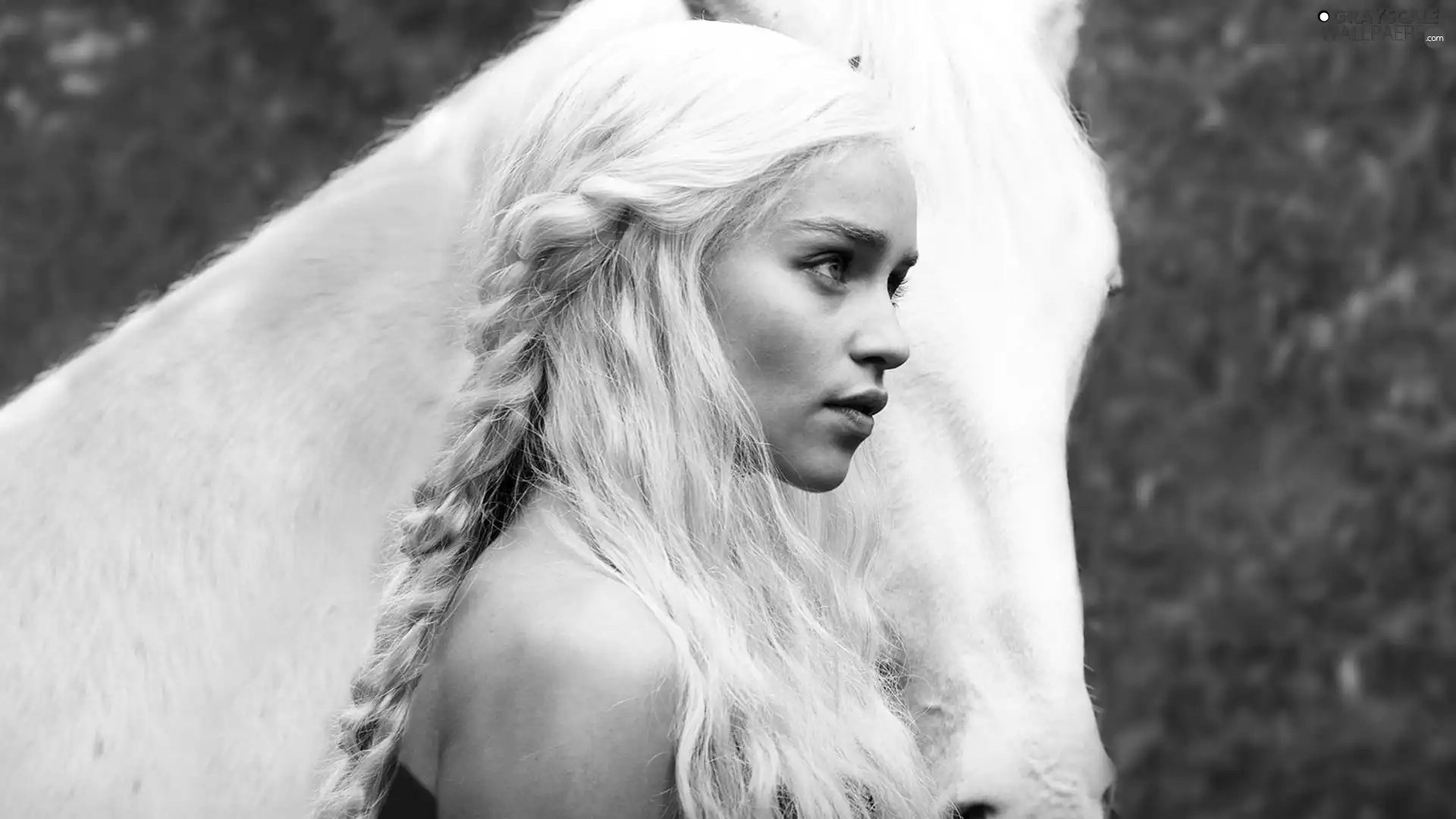 Emilia Clarke, Women, Game of Thrones, actress, Horse, series, Kalisia