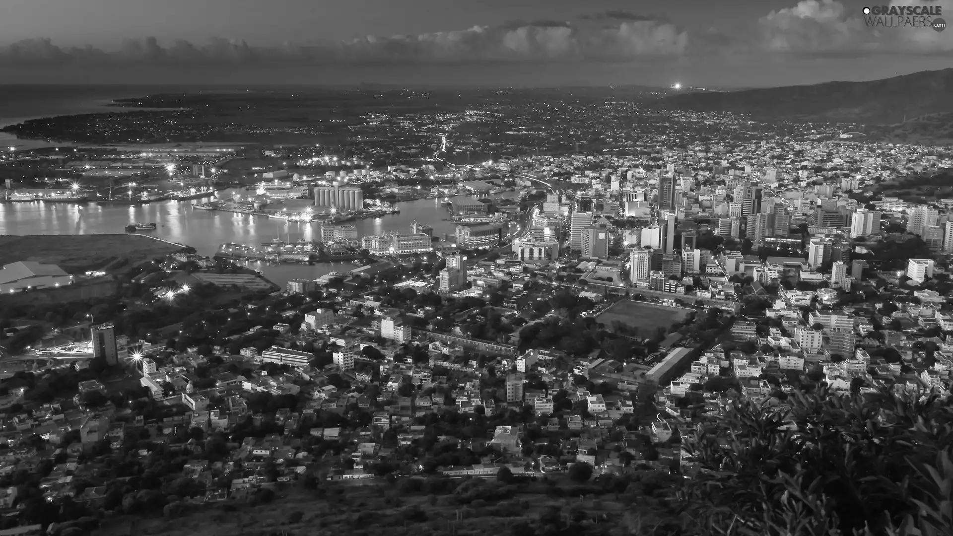 port, Mauritius, Aerial View, Louis