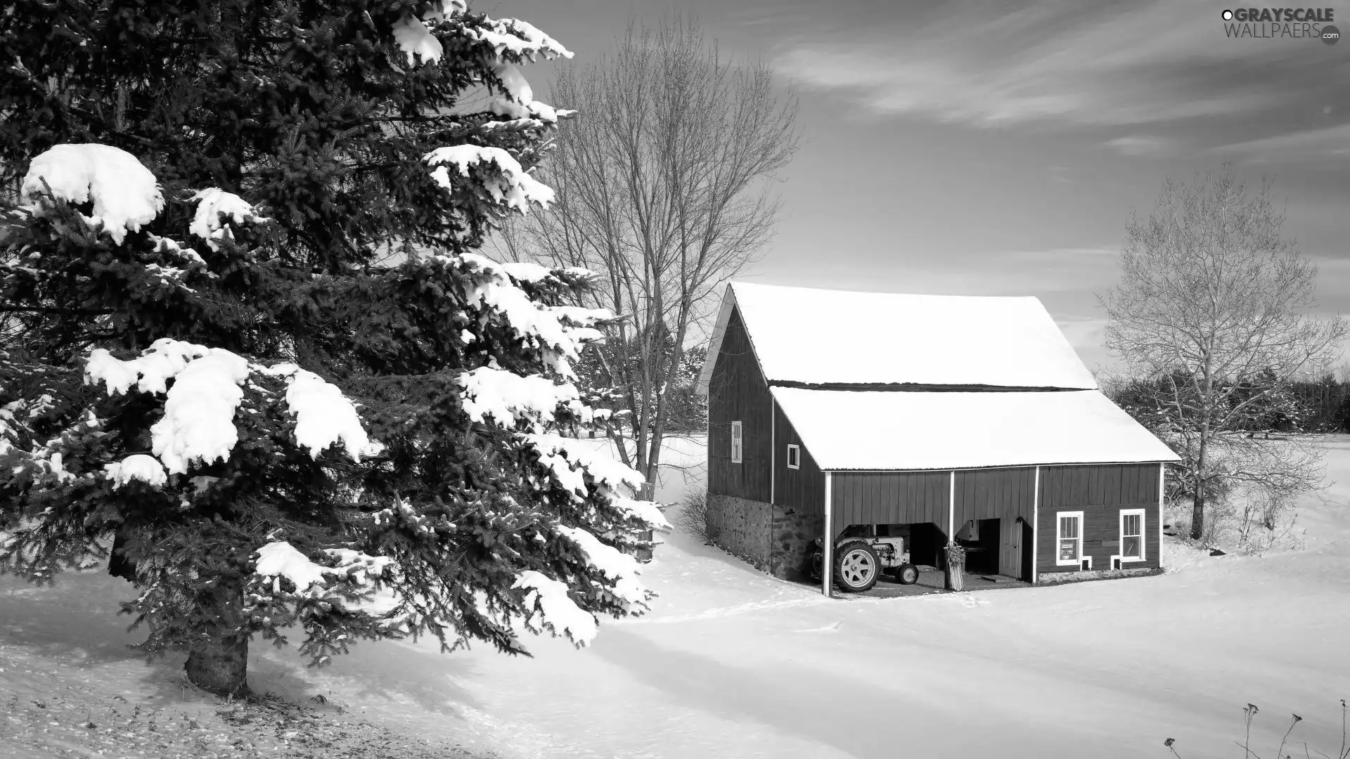 winter, Home, agrimotor, snow