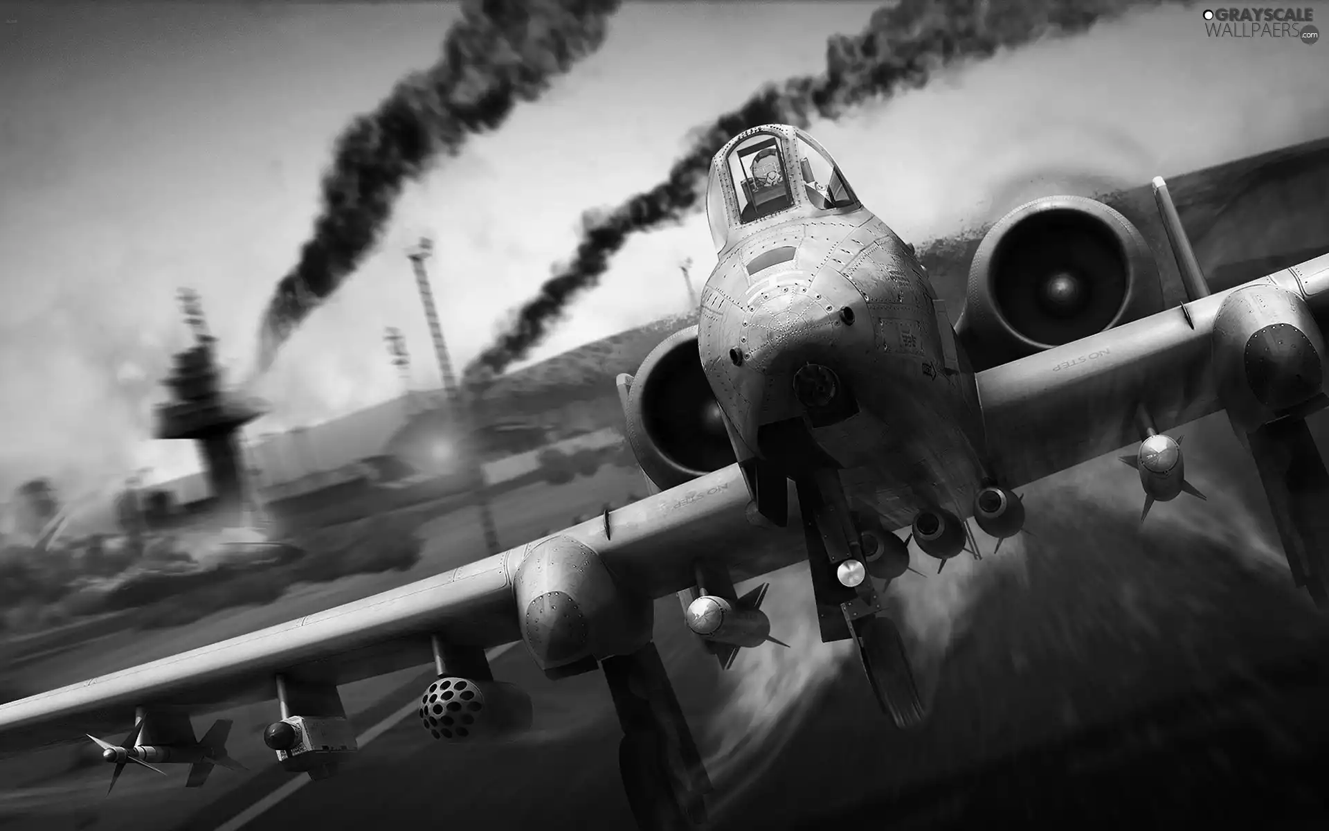 plane, Start, airport, A-10 Thunderboold