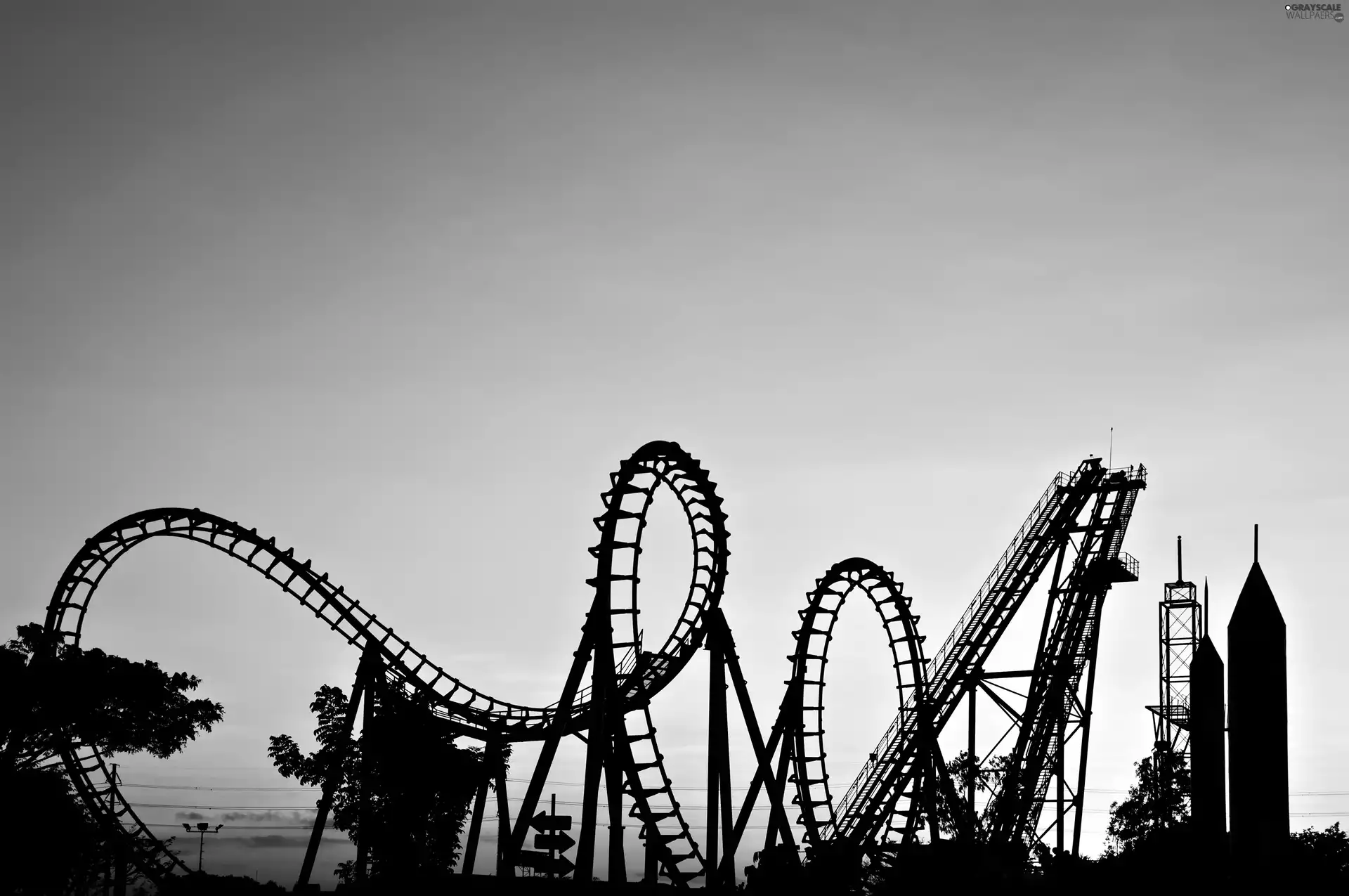 Roller Coaster, Amusement Park