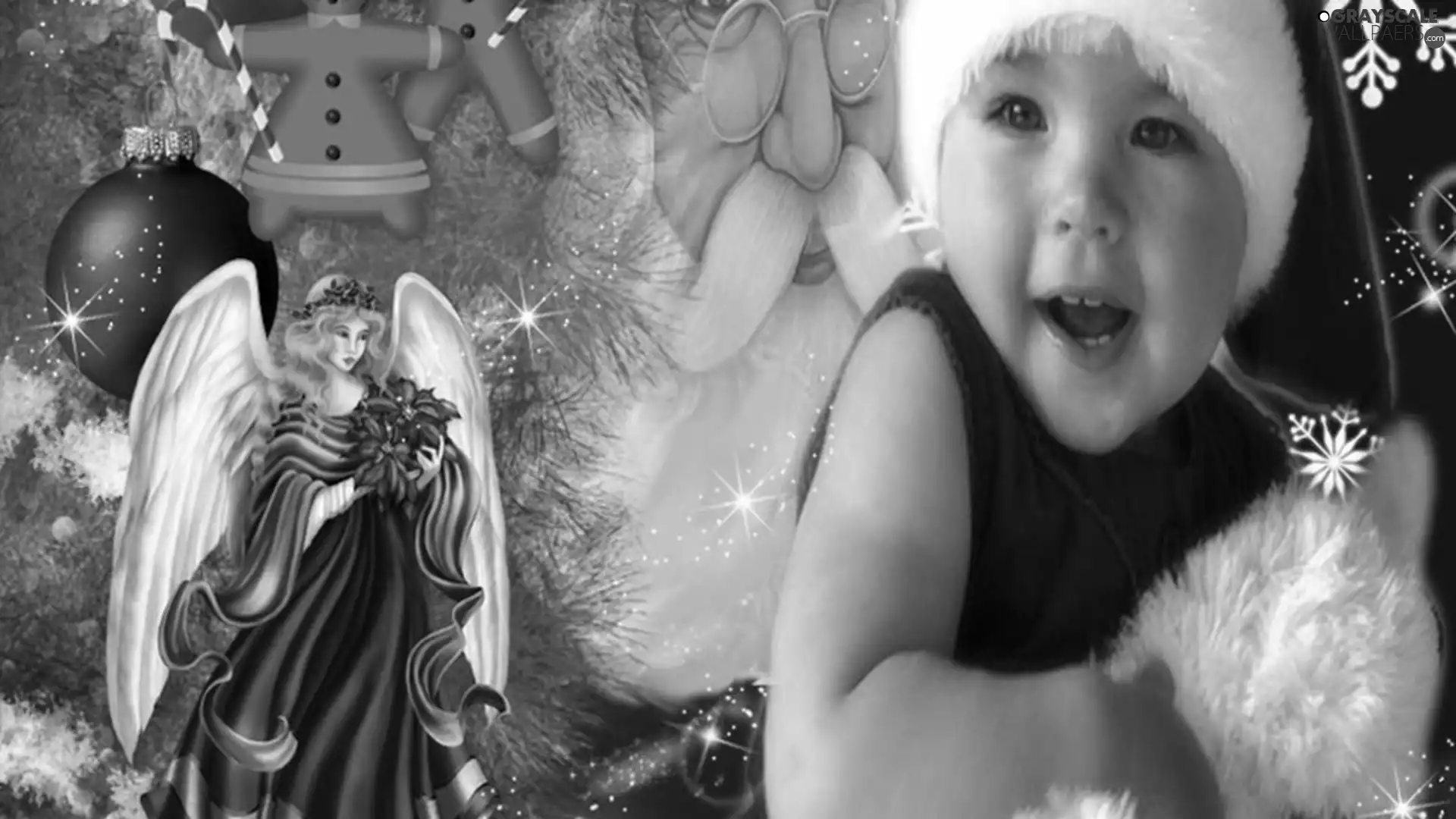 angel, Kid, Santa